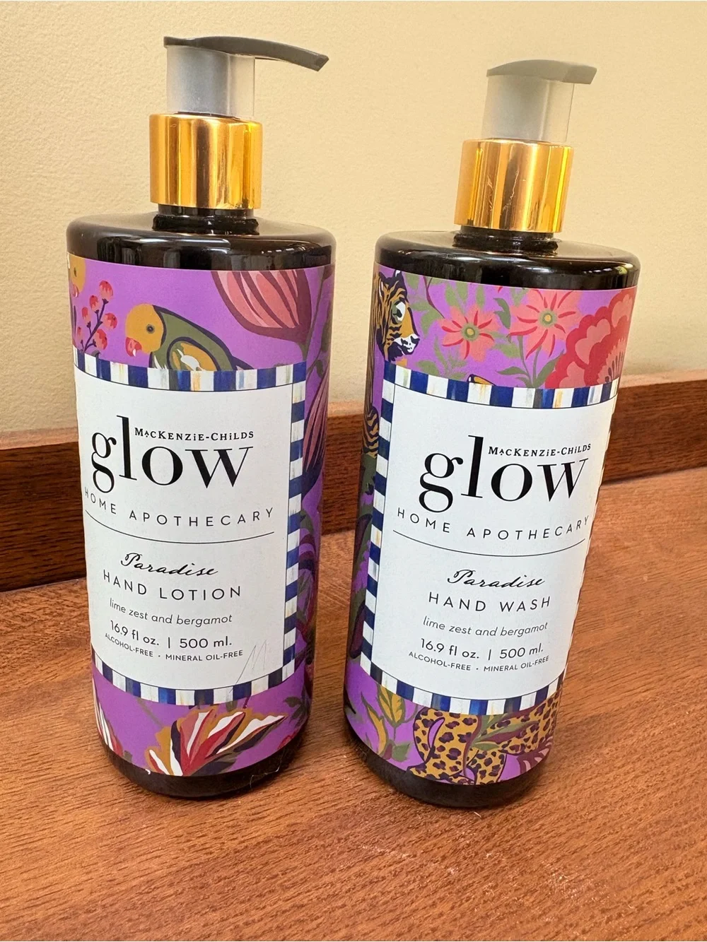 NEW 🌼 MACKENZIE-CHILDS PARADISE HAND SOAP & LOTION SET 🌺